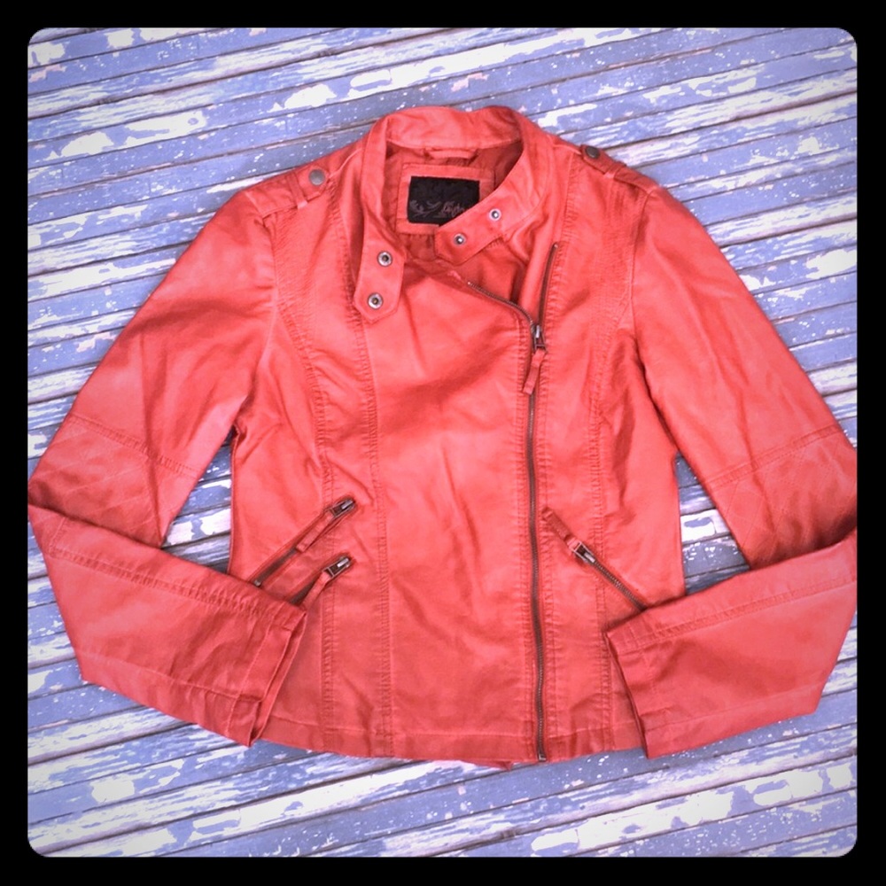 XL BKE  Daytrip Leather Distressed Jacket